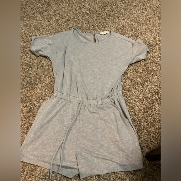 BeBop Soft Gray Women's Romper - Picture 1 of 3